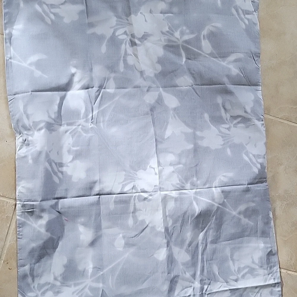 NEW Kenneth Cole Merrion Organic Cotton Grey Duvet Cover Set - Full - Queen